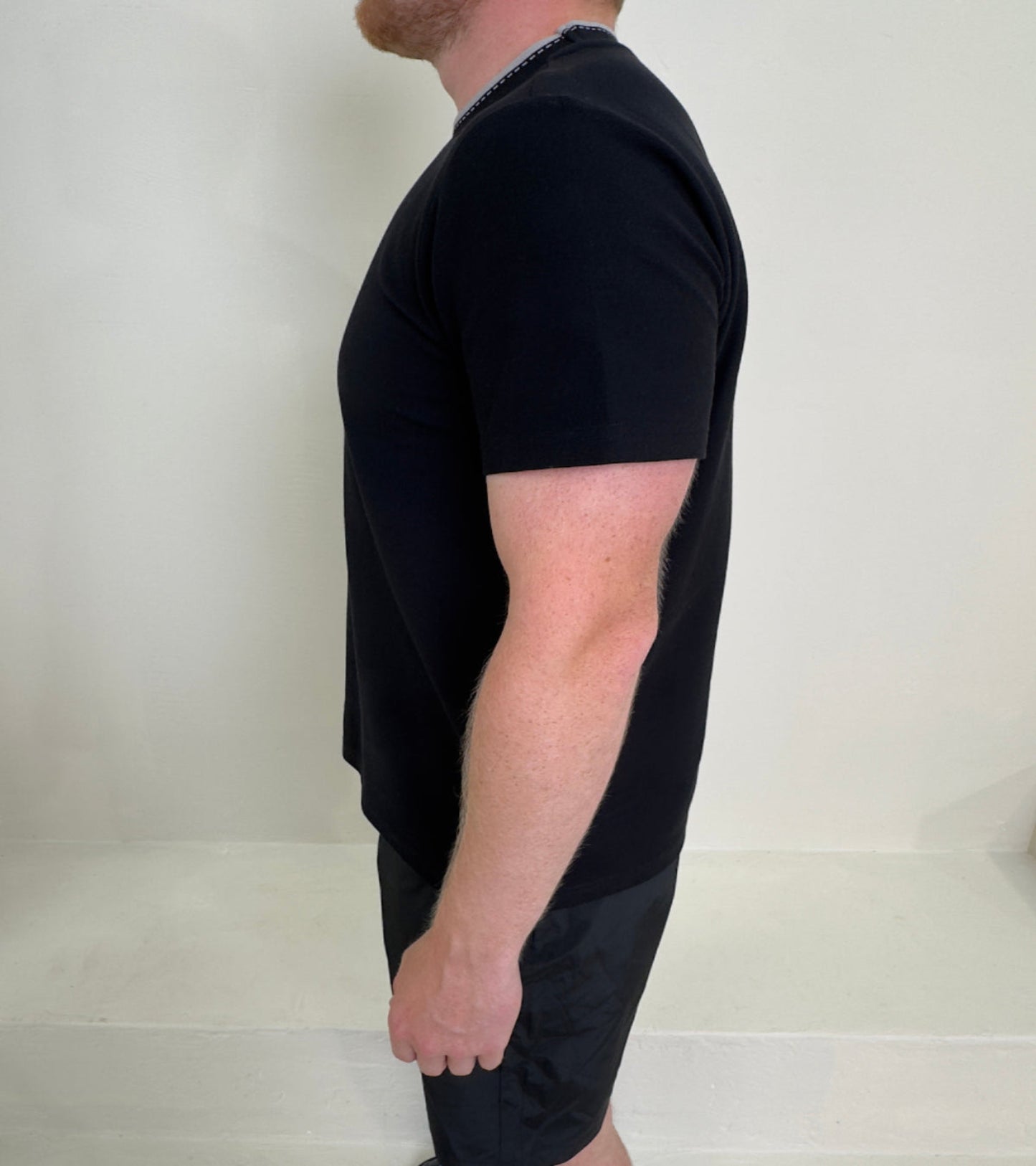 Piqué Cotton Crewneck T-Shirt