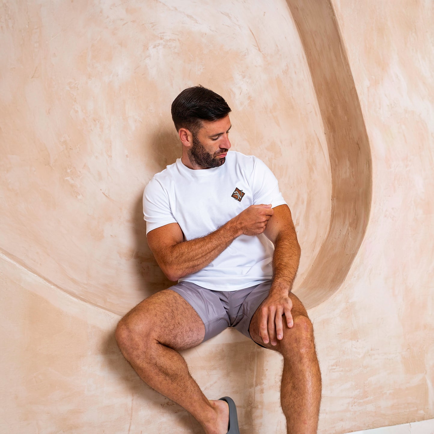 Embroidered Side Logo Mercerised T-Shirt