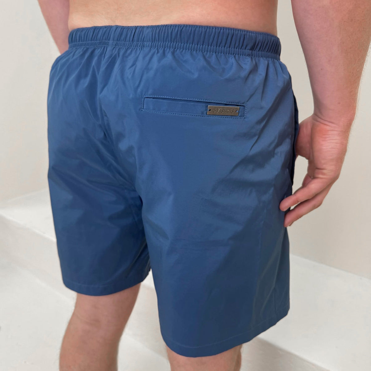 Plaque Logo Nylon Swim Shorts