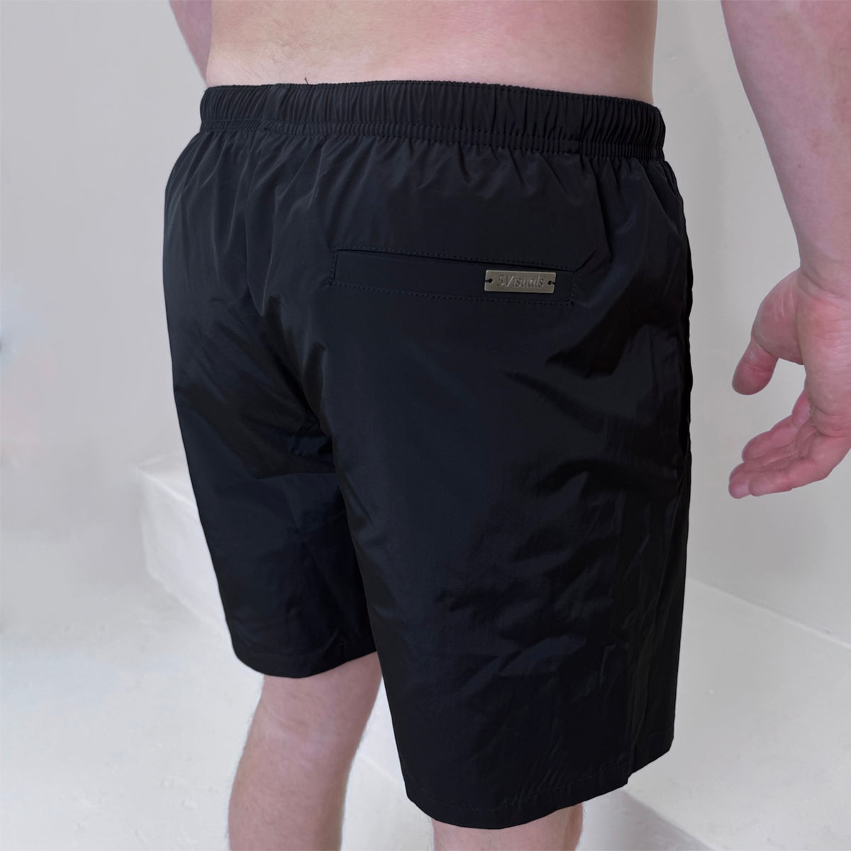 Plaque Logo Nylon Swim Shorts
