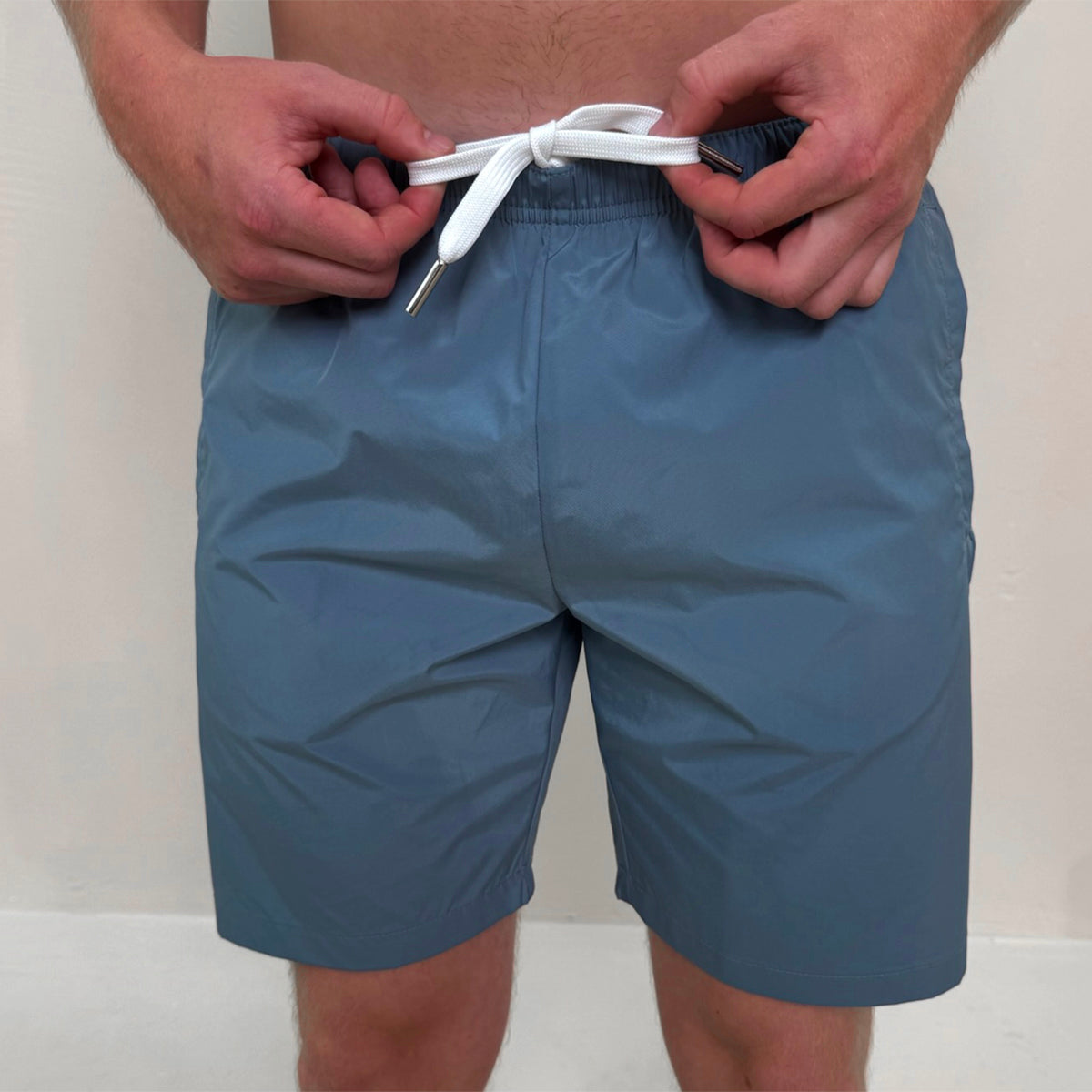 Plaque Logo Nylon Swim Shorts