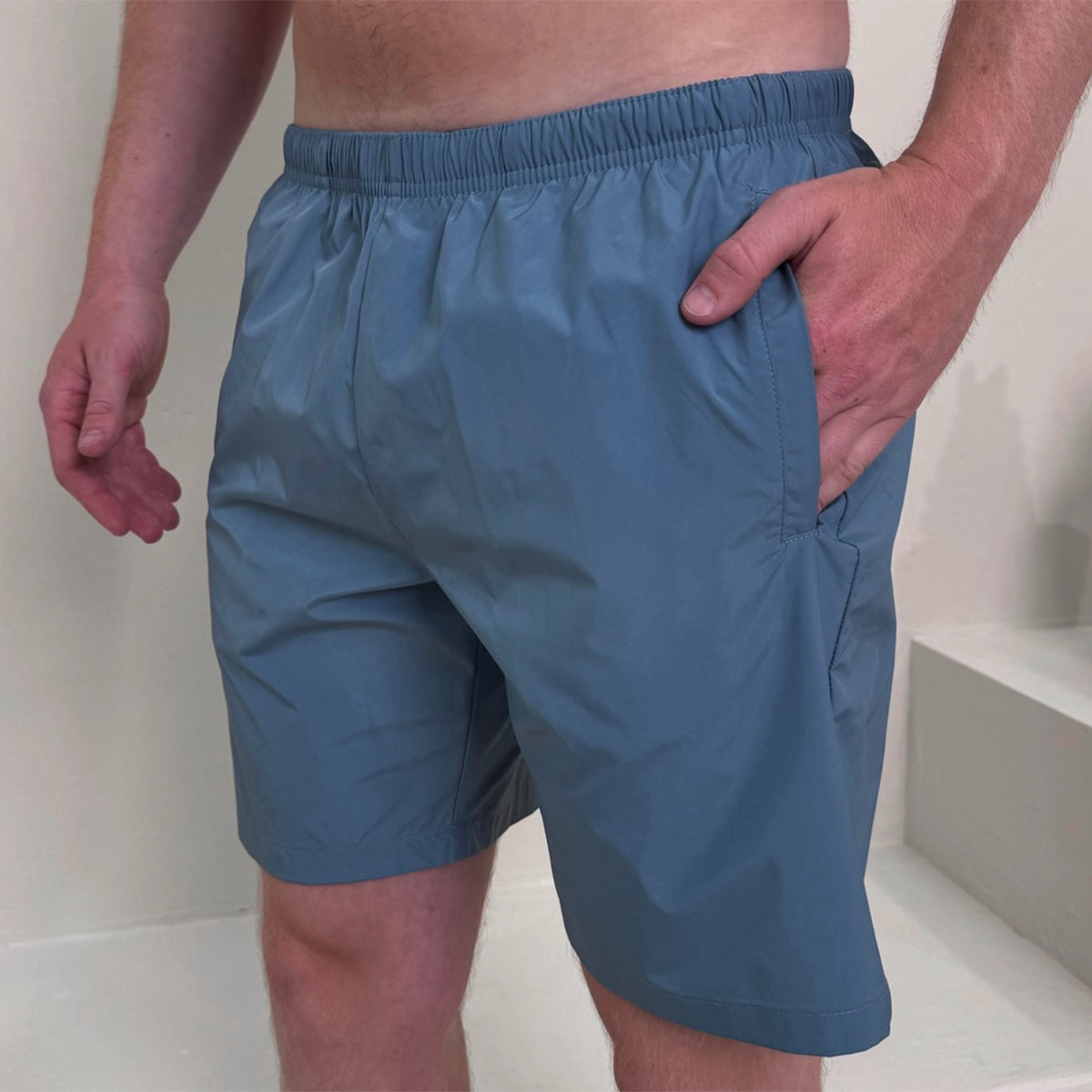 Plaque Logo Nylon Swim Shorts