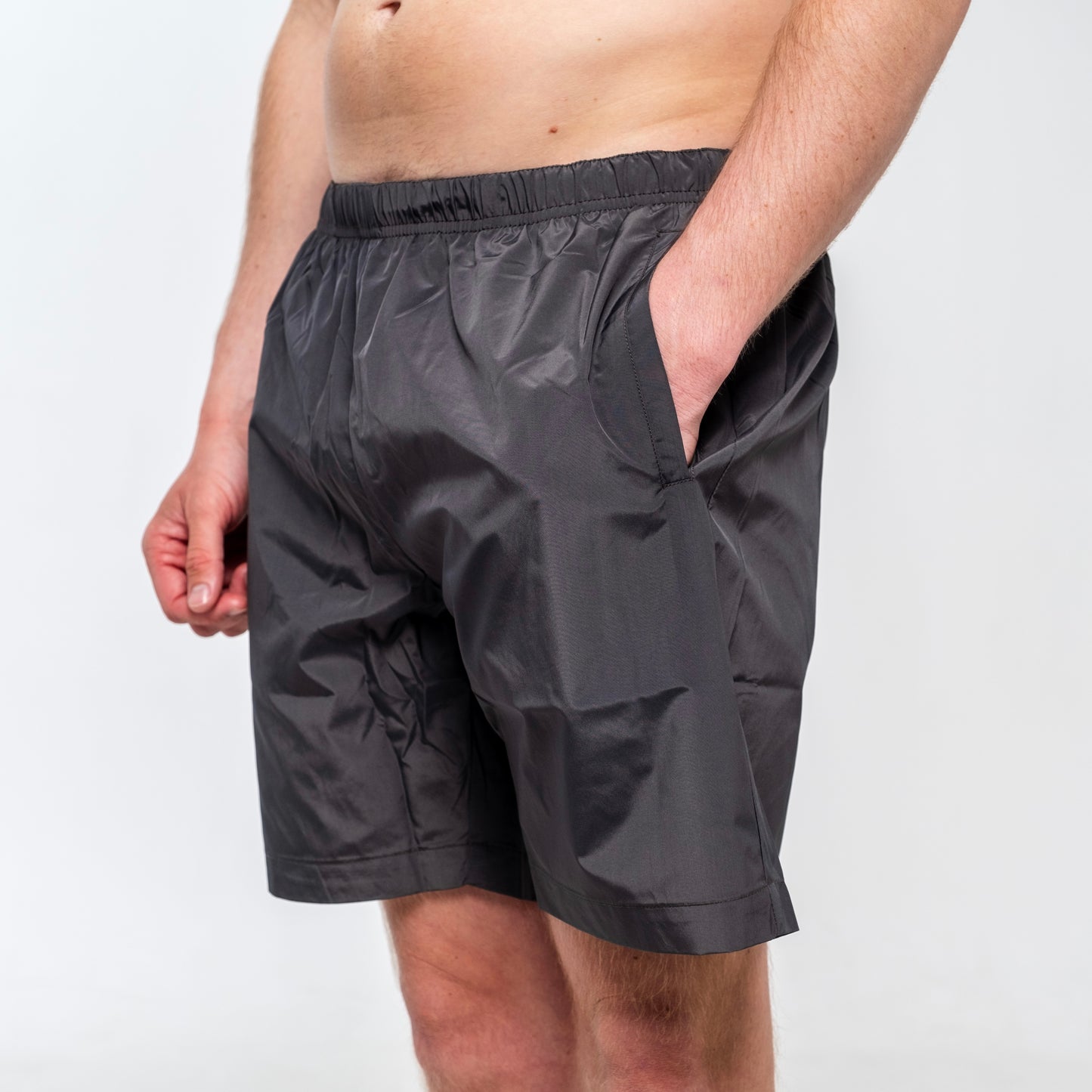 Plaque Logo Nylon Swim Shorts