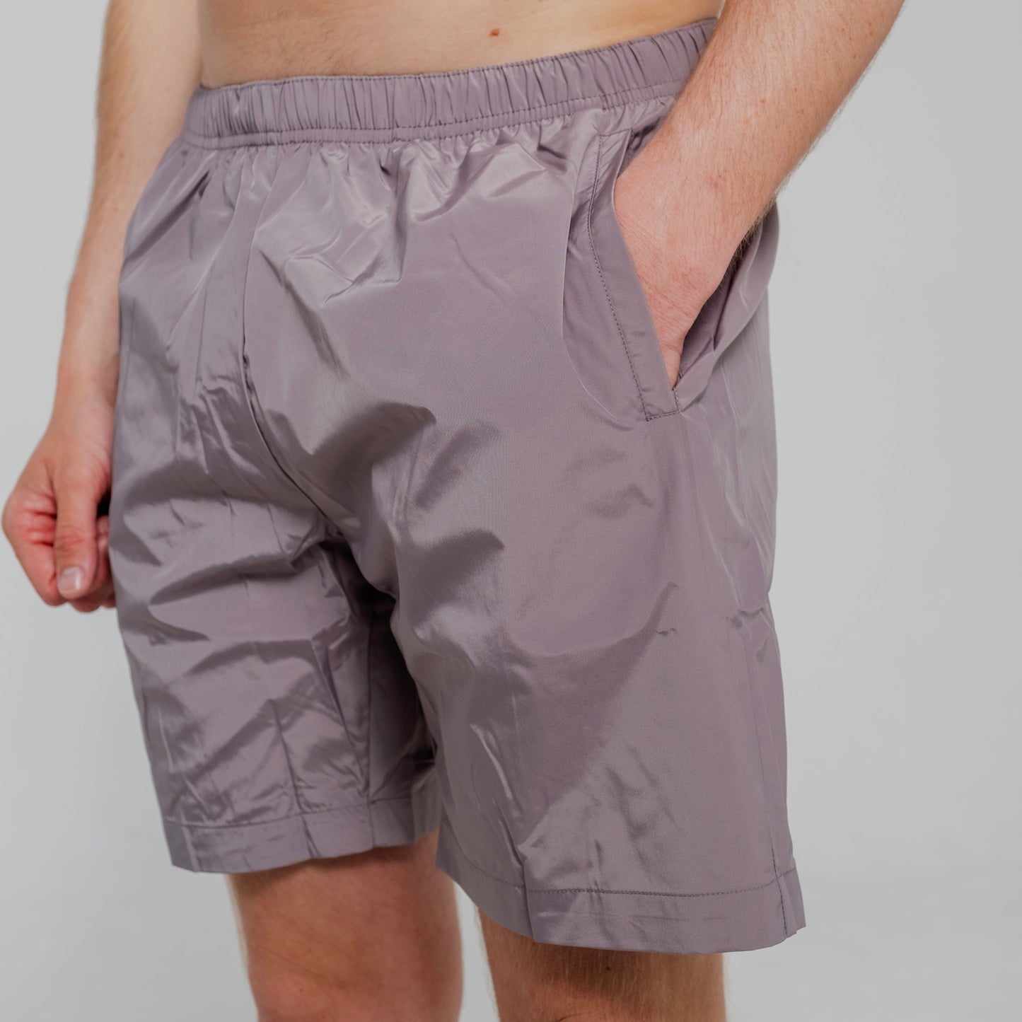 Plaque Logo Nylon Swim Shorts