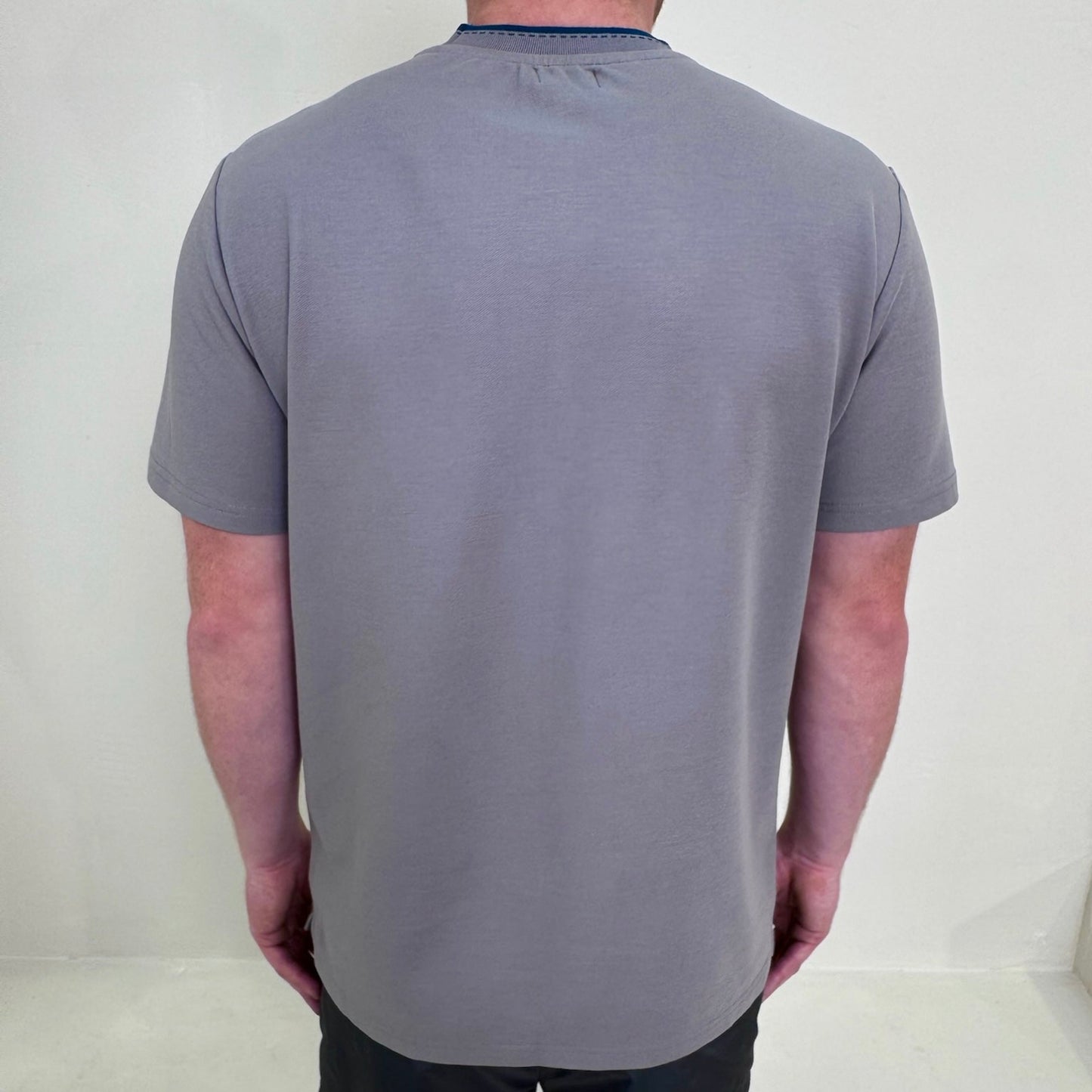 Piqué Cotton Crewneck T-Shirt