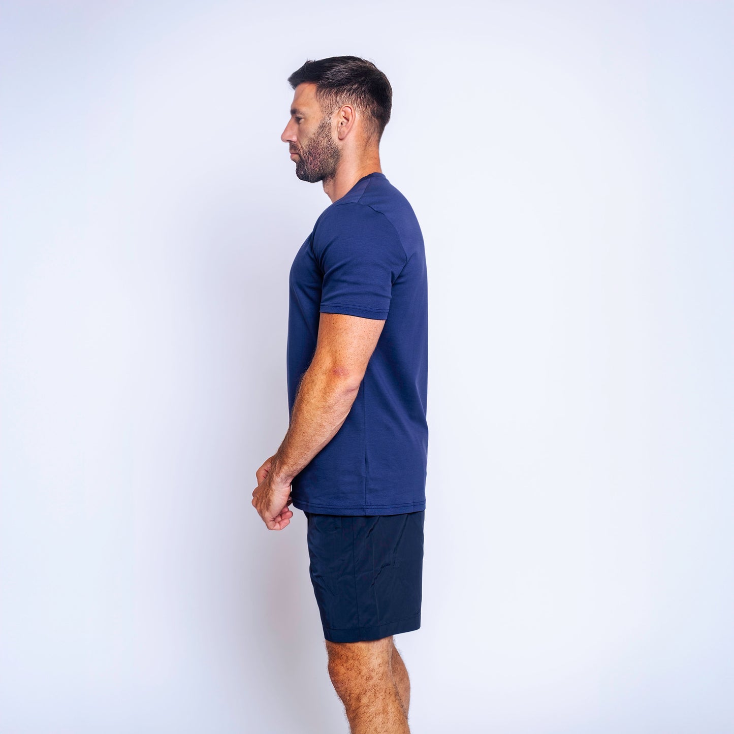 Embroidered Center Logo Mercerised T-Shirt