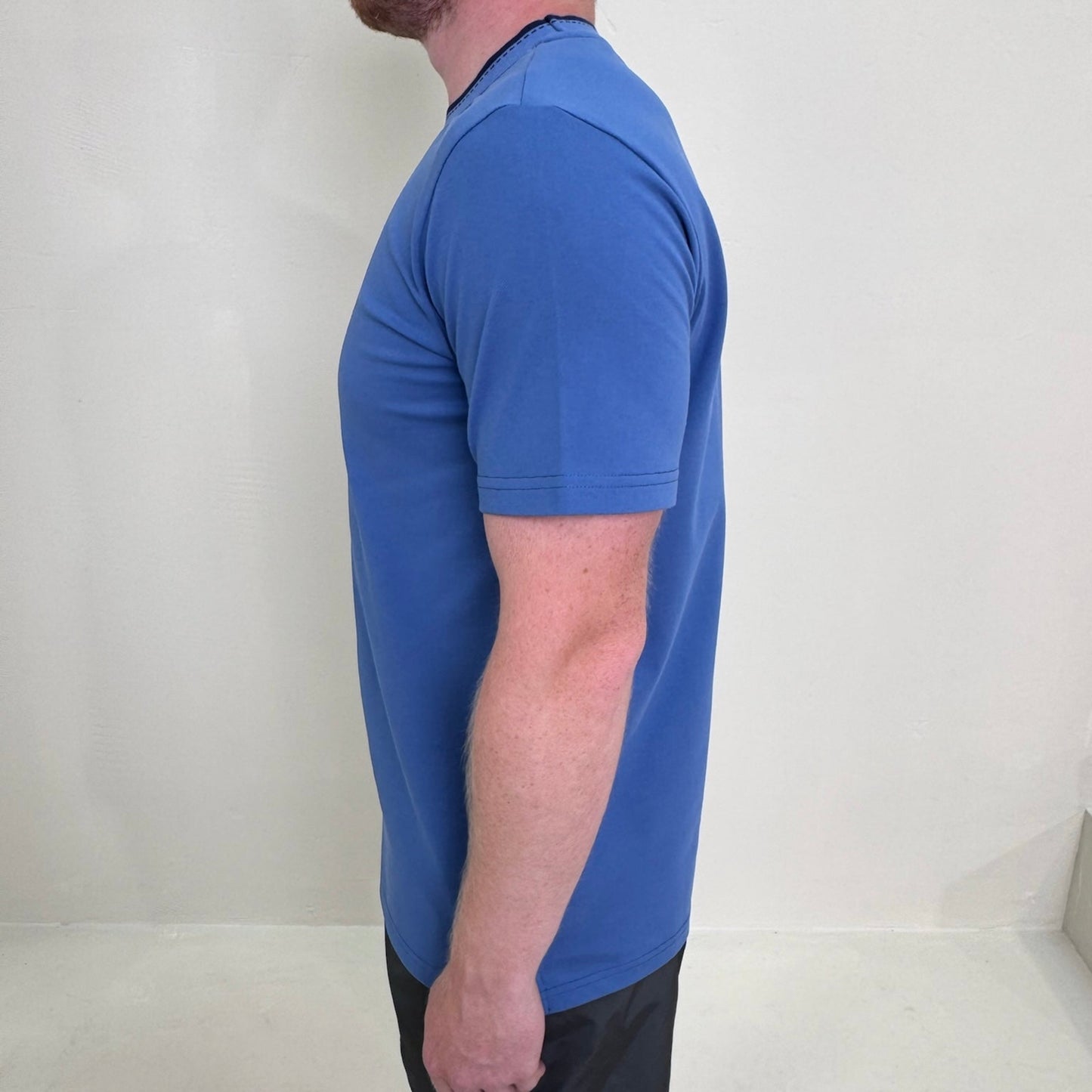 Piqué Cotton Crewneck T-Shirt