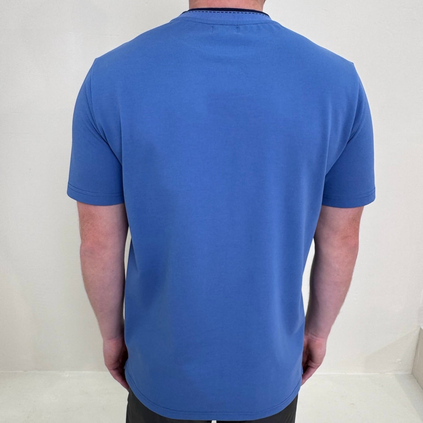 Piqué Cotton Crewneck T-Shirt